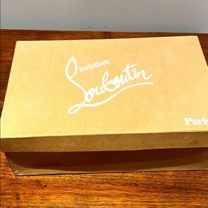 Christian Luboutin Green Suede Open Toe